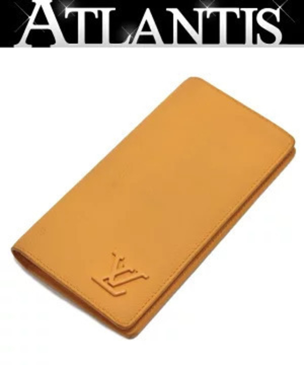 Louis Vuitton Portefeuille Plaza NM Bi fold Long Wallet LV Aerogram Saffron